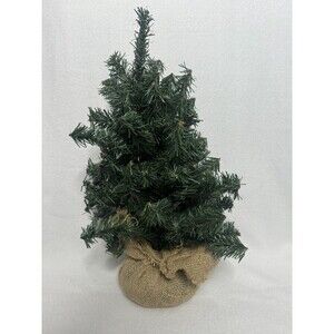 Mini Christmas Tree Burlap Bottom Boho Personal
